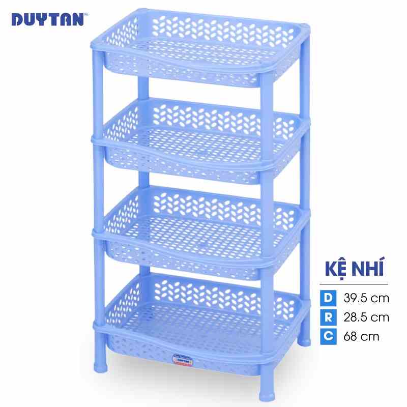 [Mã BMLTA35 giảm đến 35K đơn 99K] Kệ nhí nhựa DUY TÂN 4 ngăn (39.5 x 28.5 x 68 cm) - 46663 - Giao màu ngẫu nhiên