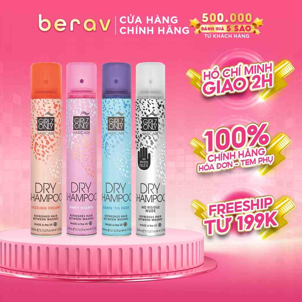 Dầu Gội Khô Girlz Only Party Nights 200ml