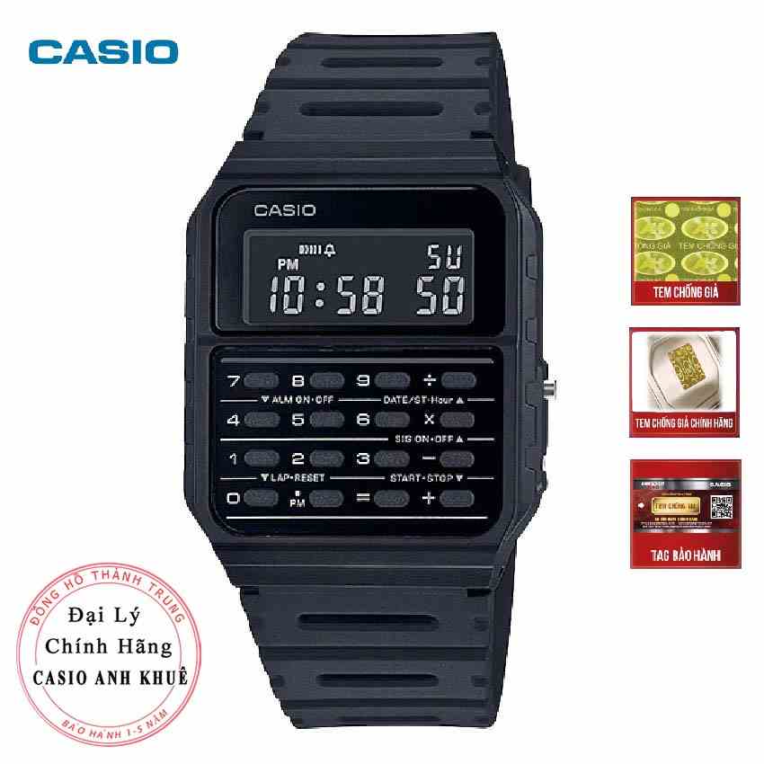 [Mã BMLTB200 giảm đến 100K đơn 499K] Đồng hồ nam điện tử Casio CA-53WF-1BDF dây nhựa