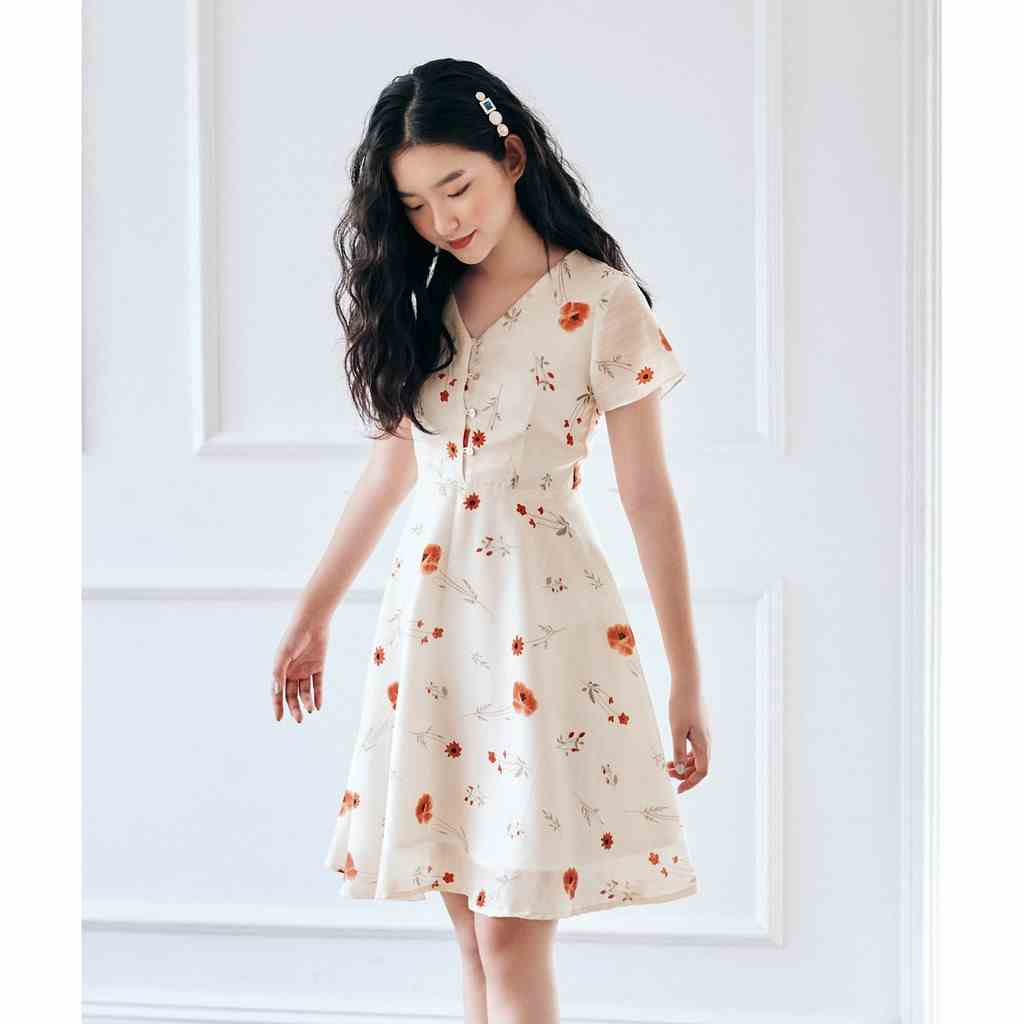 BLEUBIRD Đầm tơ nhũ Kyo Dress