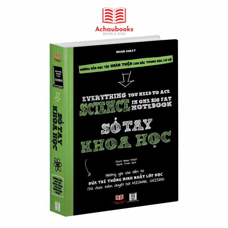 Sách Sổ tay khoa học - Á Châu Books ( lớp 4 - lớp 9 )