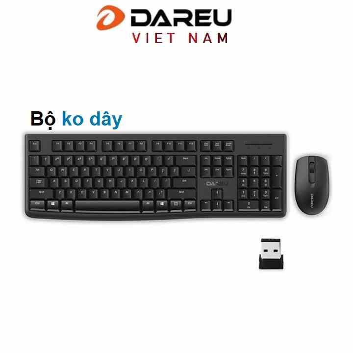 [Mã ELCL7 giảm 7% đơn 300K] Bộ phím chuột không dây Dareu LK186G ( Kết nối xa 10m )