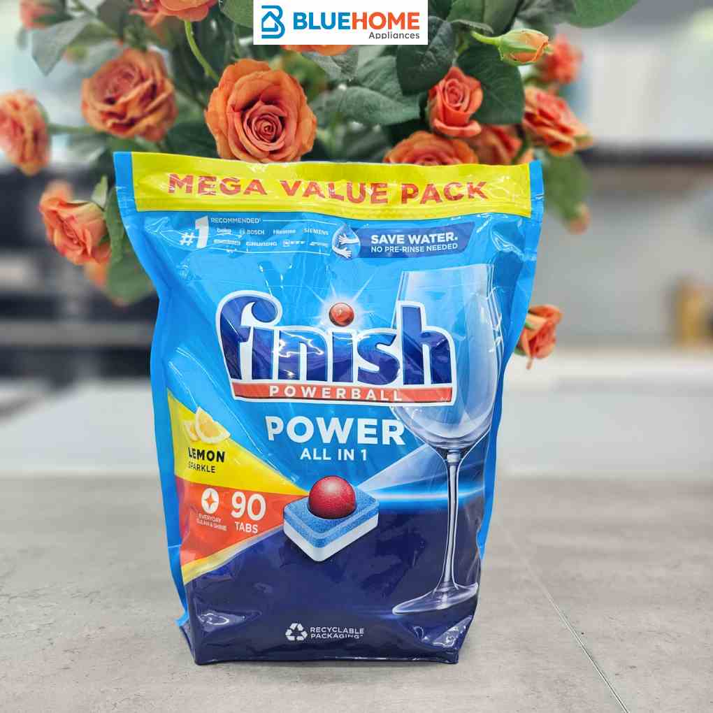 Viên rửa bát Finish All in one 90 viên - Hương chanh