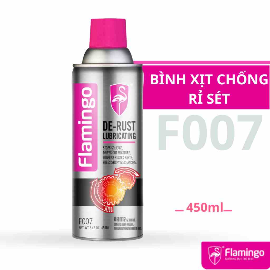 [Mã BMLTB35 giảm đến 35K đơn 99K] Bình Xịt Chống Rỉ Sét Flamingo F007 450ml - Hãng Phân Phối Chính Thức