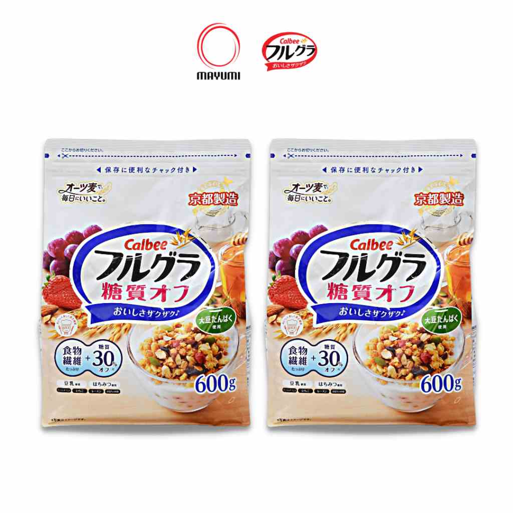 [Mã BMLTB35 giảm đến 35K đơn 99K] [Date T05/2024] Combo 02 gói 600gr Ngũ cốc trái cây Calbee Nhật Bản