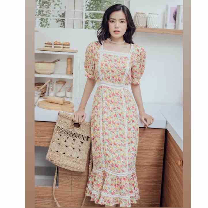 Đầm hoa phối ren Renee Dress Gem Clothing SP060286