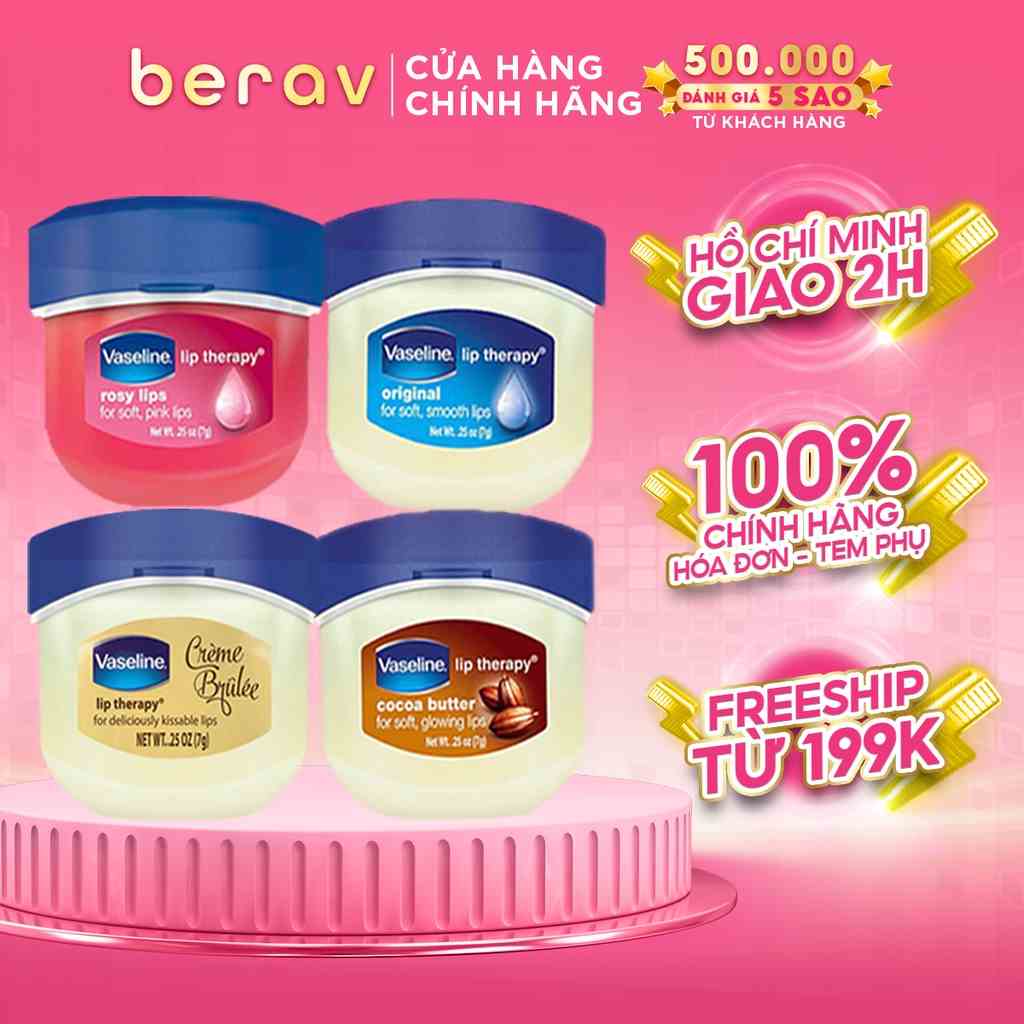 Sáp Son Dưỡng Môi Vaseline USA Mang Lại Làn Môi Mềm Mọng Tức Thì 7g