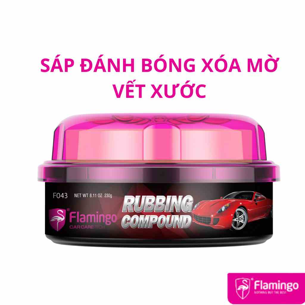 [Mã BMLTB35 giảm đến 35K đơn 99K] Sáp Đánh Bóng Xóa Mờ Vết Xước Flamingo F043 230g – Hãng Phân Phối Chính Thức