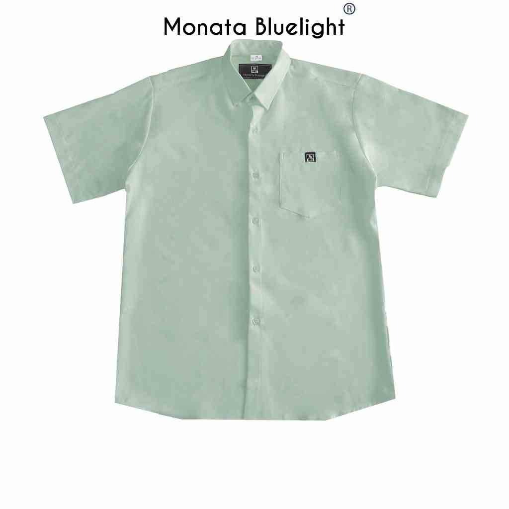 [Mua 2 giảm 7%] MONATA BLUELIGHT - Áo Sơ mi Logo Xanh