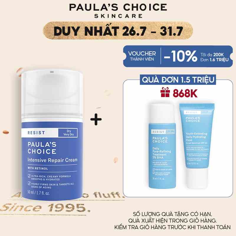 Kem dưỡng ẩm siêu cao cấp ngừa thâm nám và nếp nhăn Paula’s Choice RESIST Intensive Repair Cream 50 ml 7810