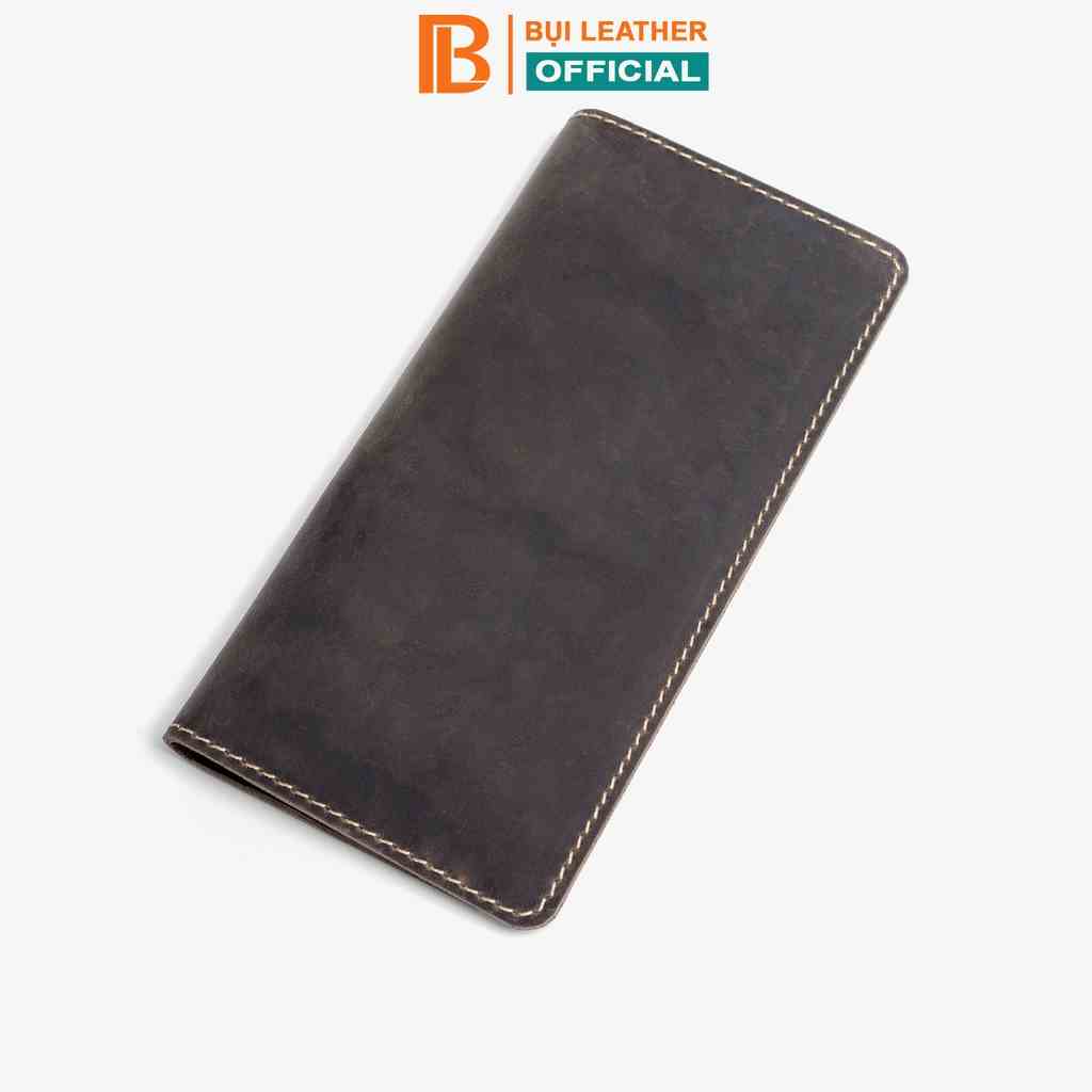 Ví nam dài Bụi Leather C102 da sáp ngựa điên (crazy horse) cao cấp