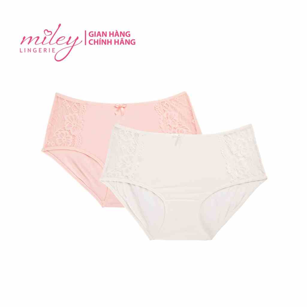 [Mã BMLTB35 giảm đến 35K đơn 99K] Combo 2 Quần Lót Lưng Cao Modal Phối Ren Sườn Active Miley Lingerie FDS_25