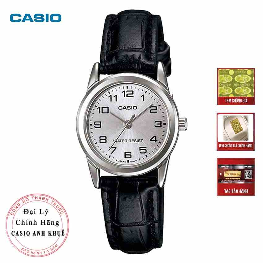 [Mã BMLTB200 giảm đến 100K đơn 499K] Đồng hồ nữ Casio LTP-V001L-7BUDF dây da