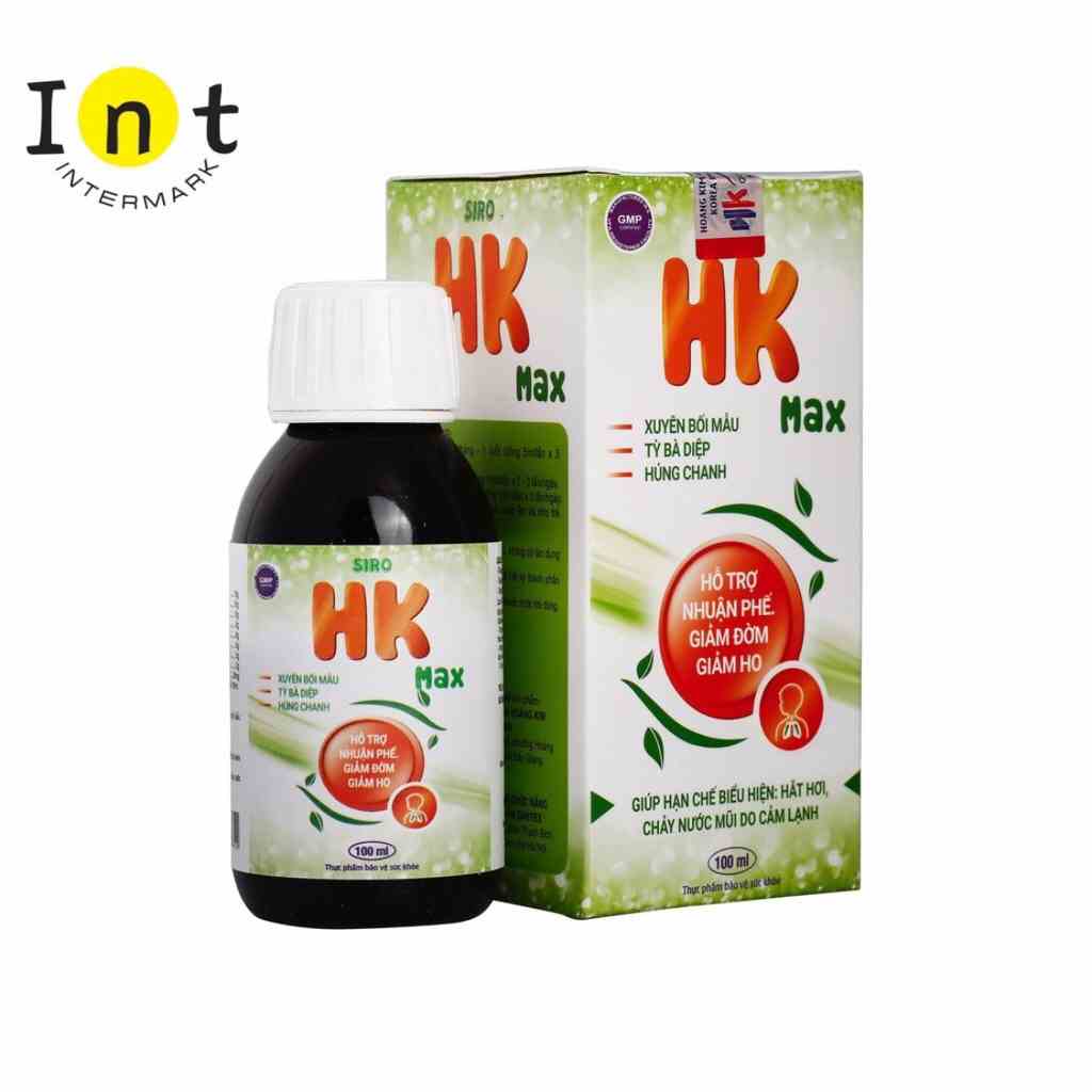 [Mã BMLTA35 giảm đến 35K đơn 99K] Chai 100ML Siro Ho Hoàng Kim Hỗ Trợ Nhuận Phế, Giảm Đờm, Giảm Ho HK Max