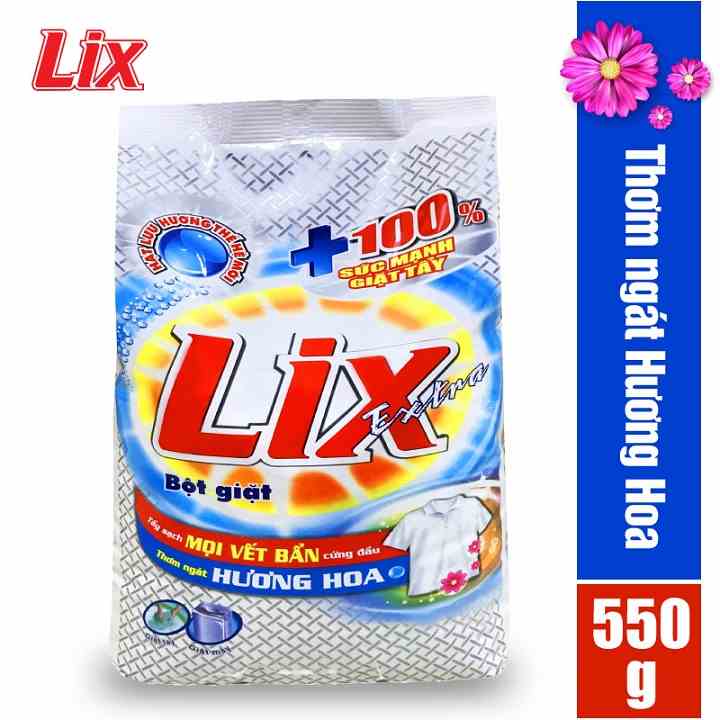 [Mã BMLTA35 giảm đến 35K đơn 99K] Bột giặt LIX extra hương hoa 550g EB055