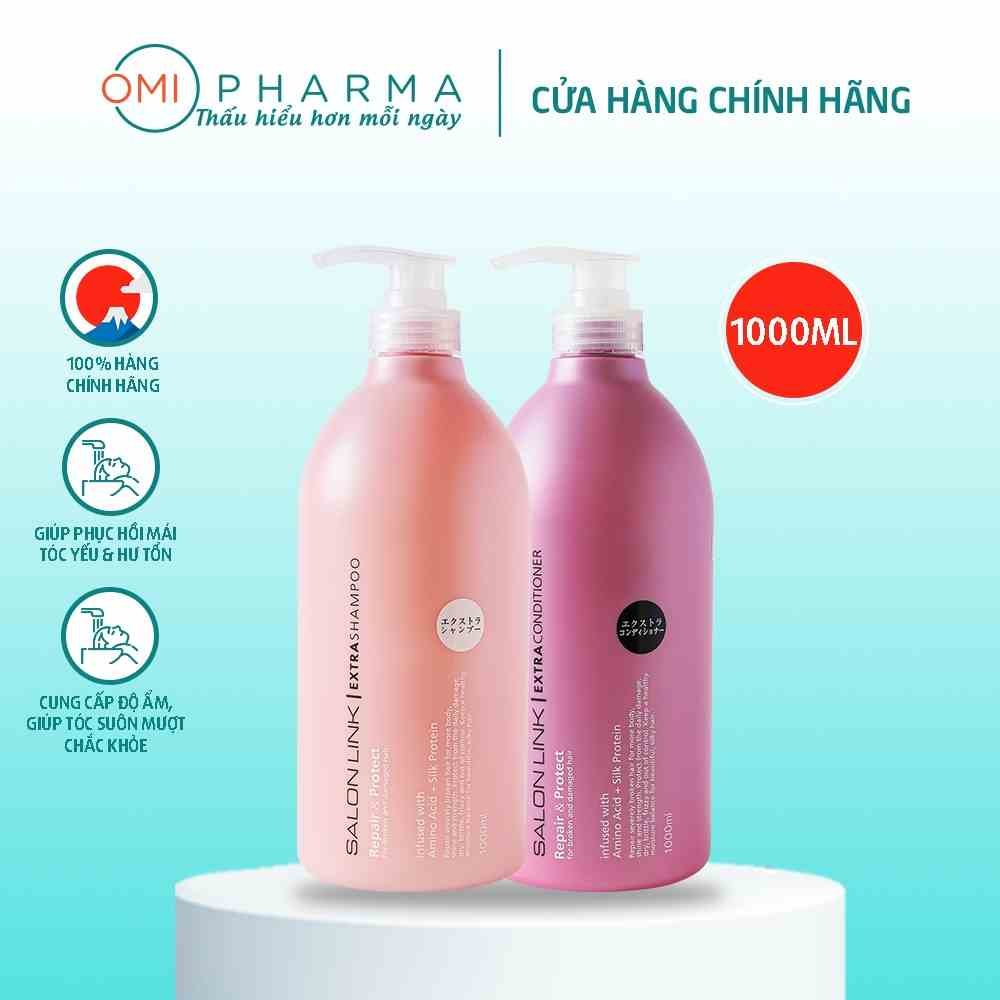 Bộ Dầu Gội Xả Siêu Dưỡng & Phục Hồi Tóc Salon Link Repair & Protect Extra