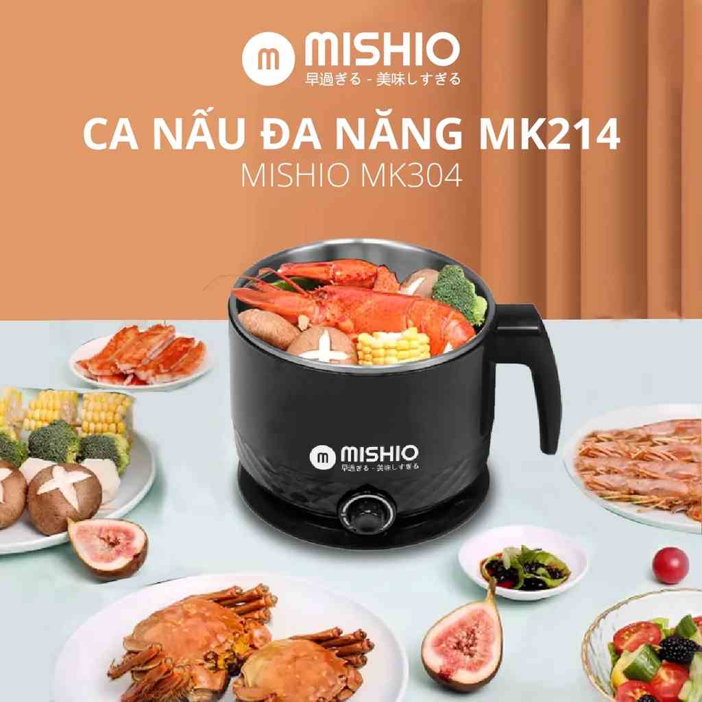 [Mã BMLTB35 giảm đến 35K đơn 99K] Nồi nấu đa năng Mishio MK214 1.5L inox 304 600w