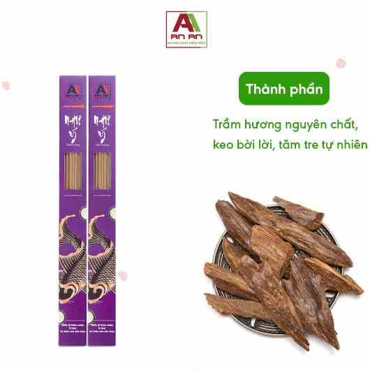 Nhang Trầm Hương An An Loại Cao Cấp Dài 38cm, gói nhang 50g.