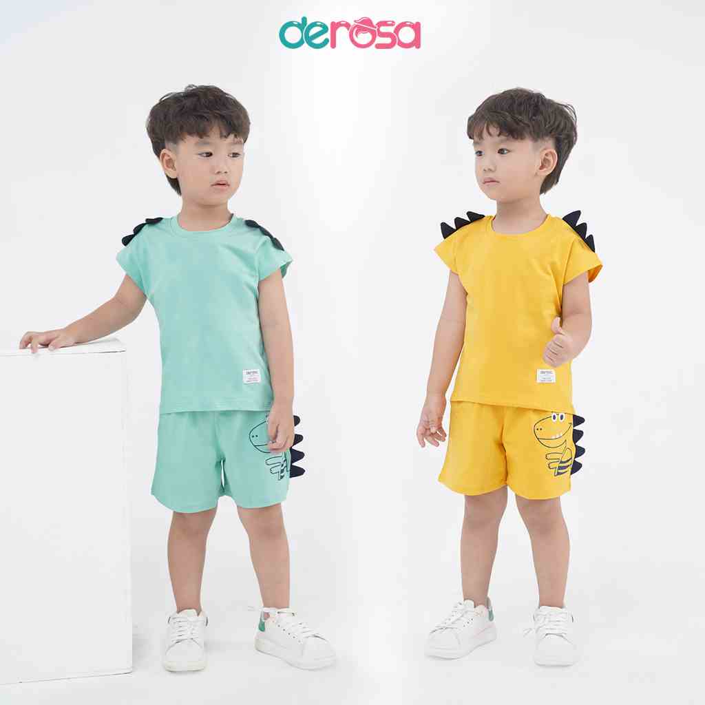 Bộ quần áo bé trai DEROSA KIDS chất liệu cotton cho bé 1 - 5 tuổi ASKD530B