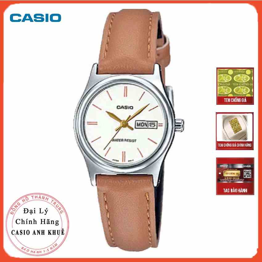 Đồng hồ nữ Casio LTP-V006L-7B2UDF dây da