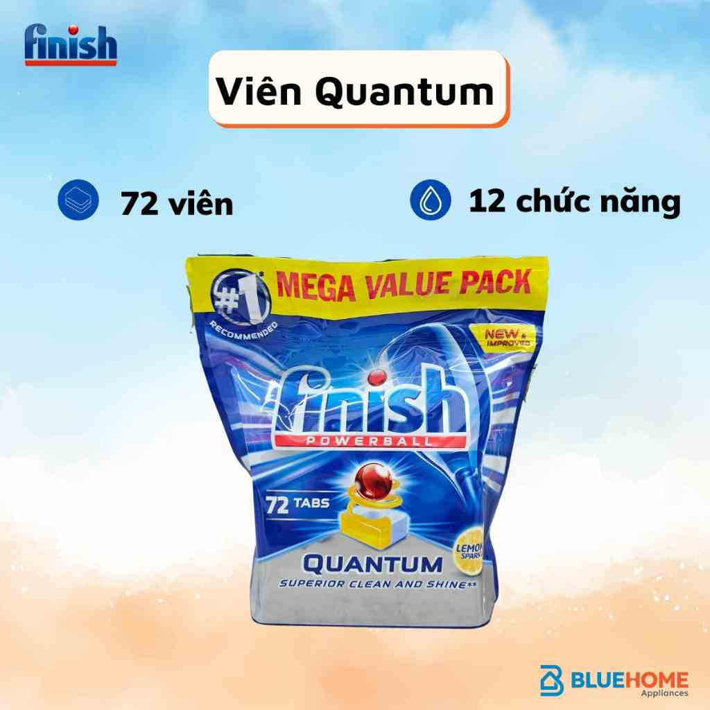 Viên rửa bát Finish Quantum 72 viên