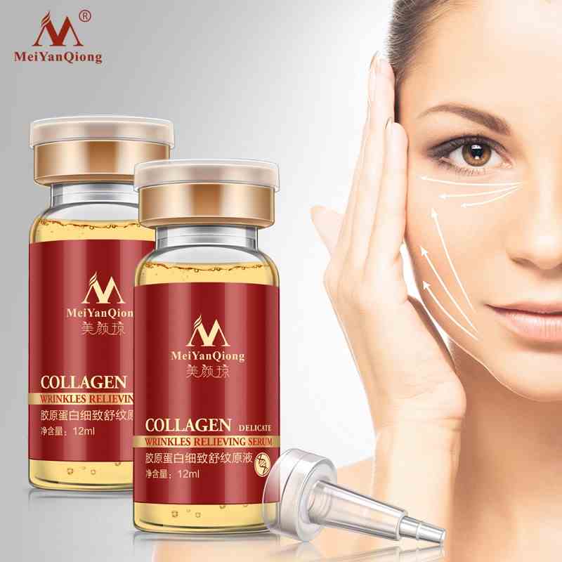 Set 2 serum collagen MeiYanQiong xóa nếp nhăn nếp gấp cho da mịn mượt và trẻ hóa