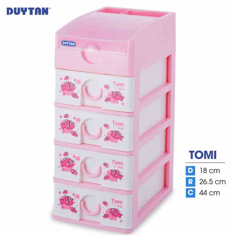 [Mã BMLTA35 giảm đến 35K đơn 99K] Tủ nhựa DUY TÂN Tomi 5 ngăn (18 x 26.5 x 44 cm) - 51834 - Giao màu ngẫu nhiên