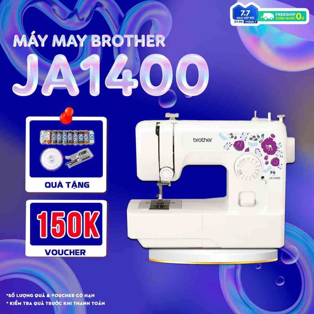 Máy May Gia Đình Brother JA1400 Hàng chính hãng, Bảo hành 12 tháng