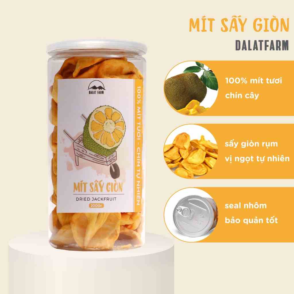 Mít sấy giòn Dalat Farm - Hộp 160 g