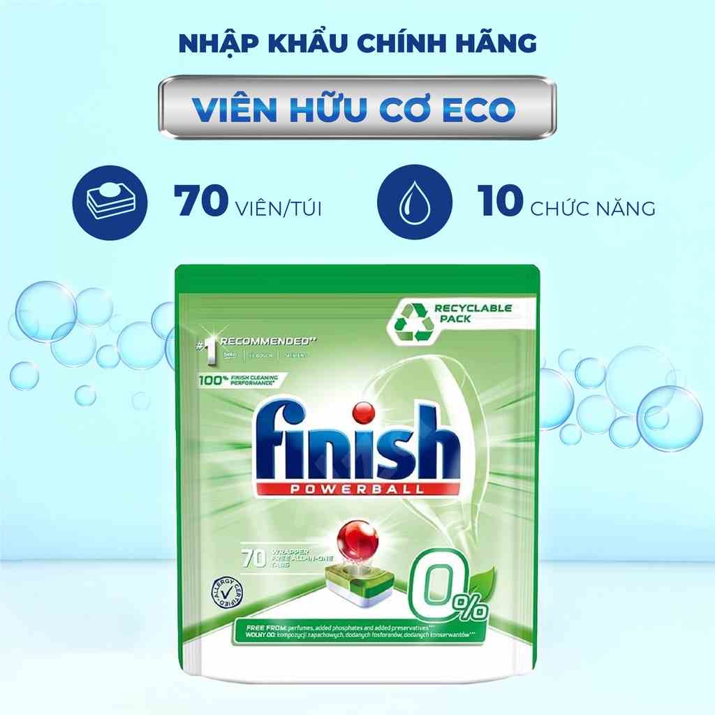 Viên rửa chén Finish Powerball 0% 70 viên