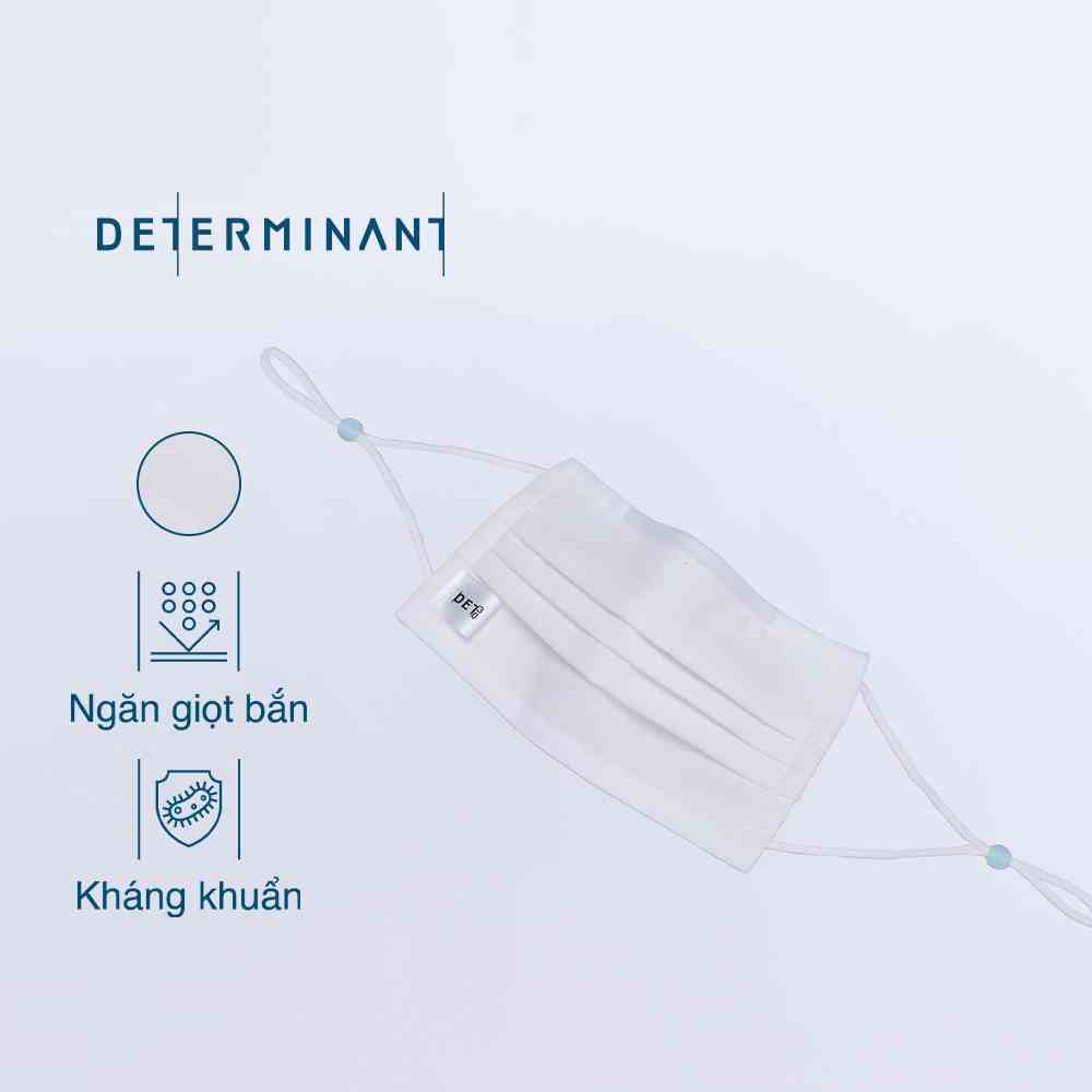 [Mã BMLTB35 giảm đến 35K đơn 99K] Combo 02 khẩu trang vải kháng khuẩn DETERMINANT - DET30™ màu White