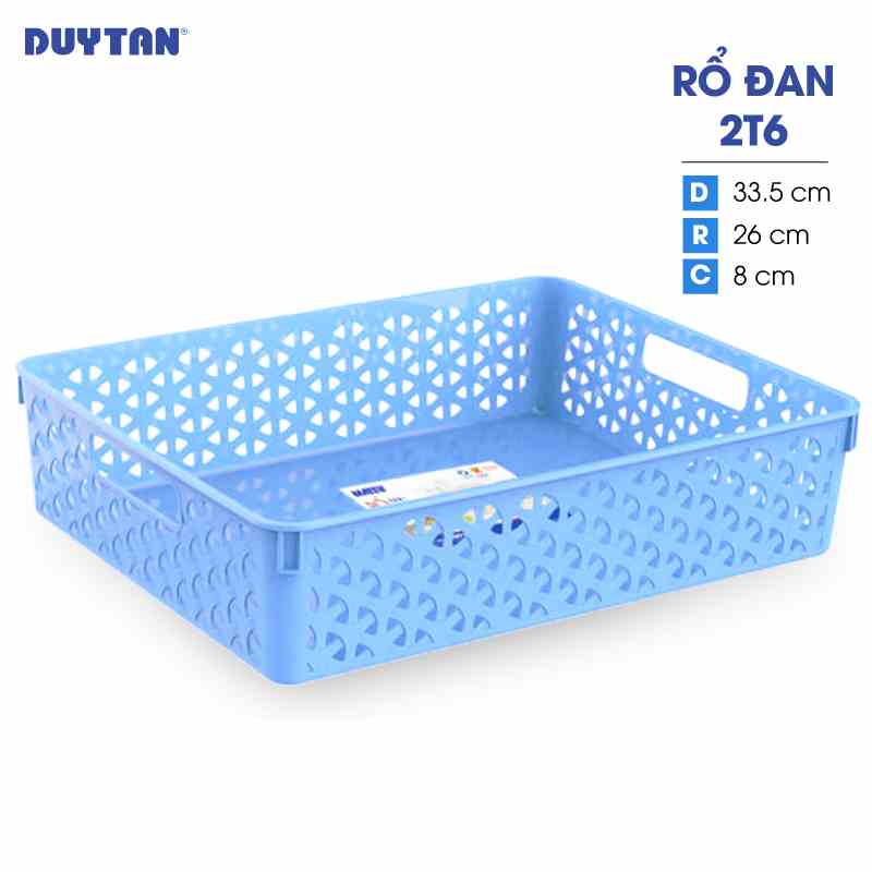 [Mã BMLTA35 giảm đến 35K đơn 99K] Rổ đan nhựa DUY TÂN Matsu 2T6 (33.5 x 26 x 8 cm) - 04496