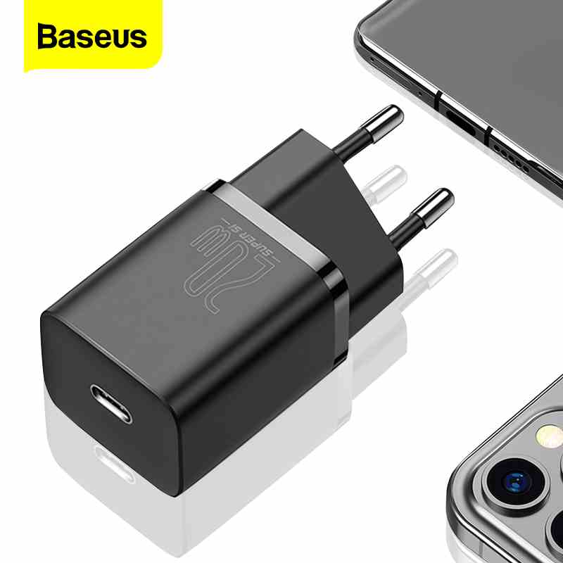  Cốc Sạc Nhanh Baseus Super Si USB C QC 3.0 20W Hỗ Trợ Type C Cho iPhone 12 Pro Max