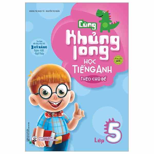 Sách Cùng khủng long học tiếng Anh theo chủ đề lớp 5