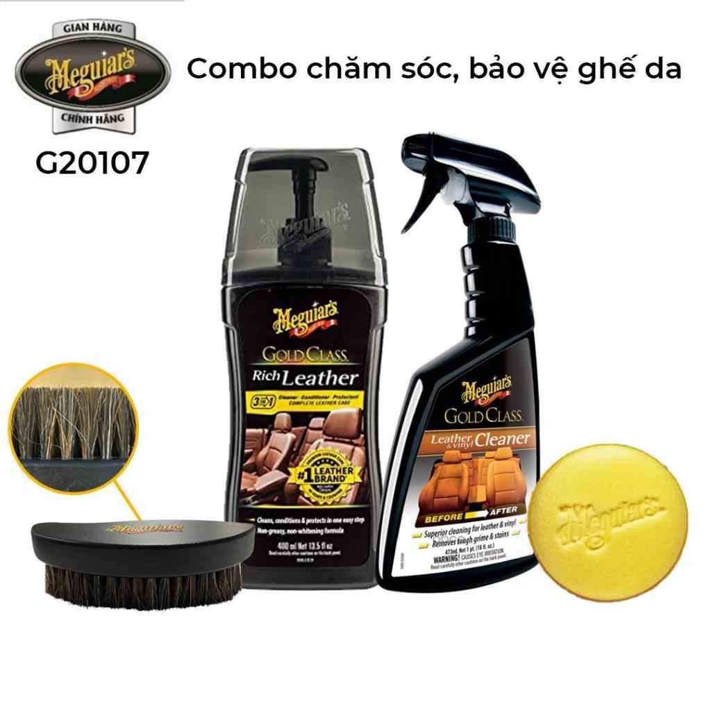 Meguiars Combo chăm sóc và bảo vệ da (4 sản phẩm) - G20107