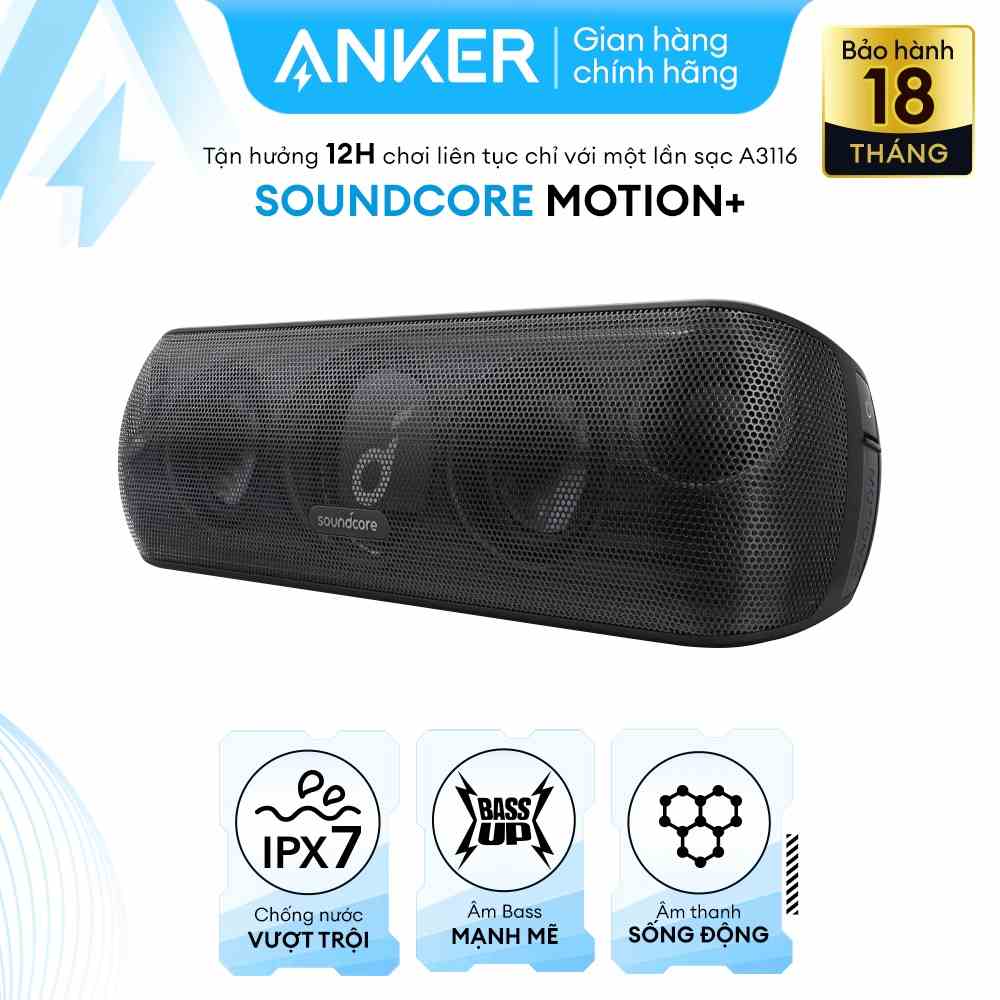 Loa bluetooth SOUNDCORE By Anker Motion+ [Motion Plus] 30W - A3116