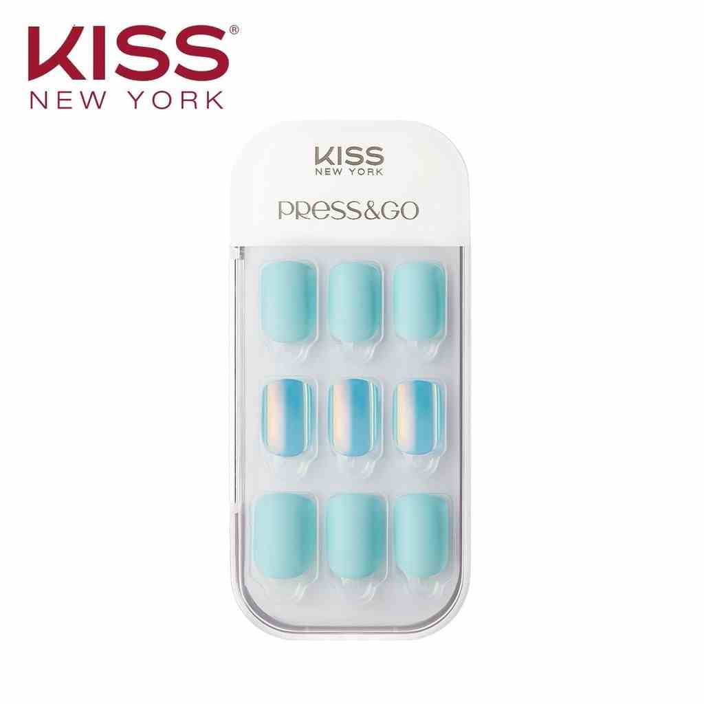 Bộ 30 Móng Tay Gel Tự Dán Press & Go Kiss New York Nail Box - Cool Mint (KPNA04K)