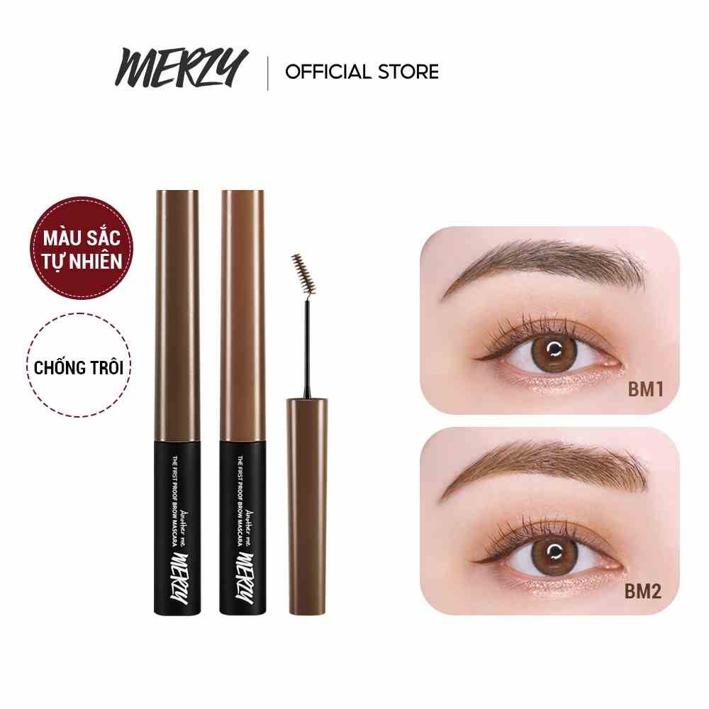 Mascara chân mày bền màu, lâu trôi Merzy The First Proof Brow Mascara 3.5g