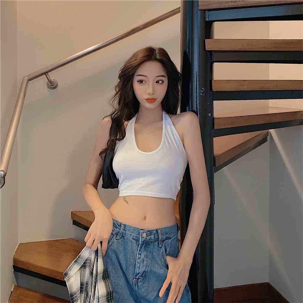 [Mã BMLTB35 giảm đến 35K đơn 99K] Áo bra yếm nữ croptop CERA-Y màu trắng CRA034