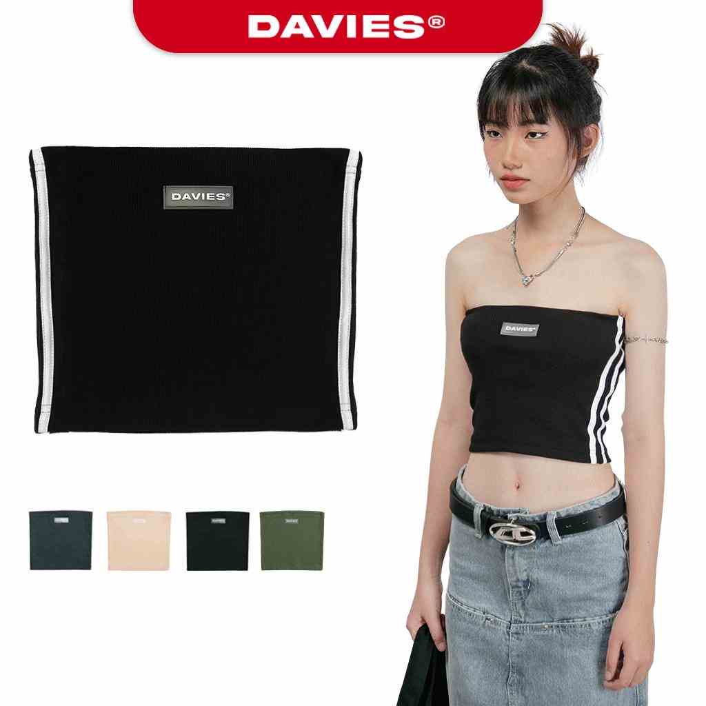 Áo ống cúp ngực bo sát thun gân dày dặn nhiều màu Tube Top Davies