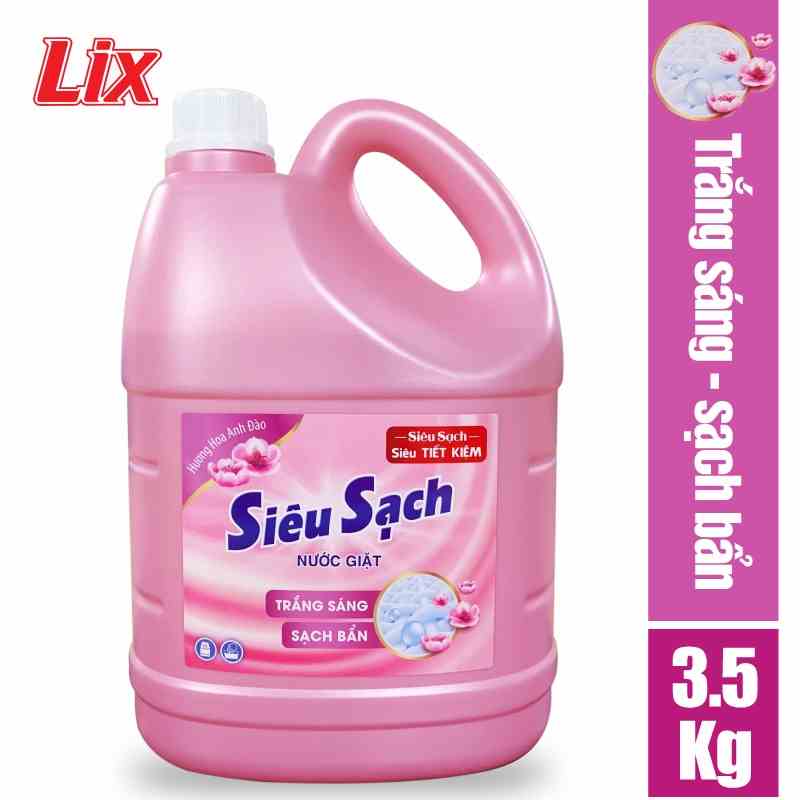 [Mã BMLTB35 giảm đến 35K đơn 99K] Nước giặt LIX siêu sạch hương hoa anh đào 3.5kg N2501