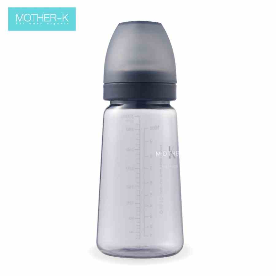 Bình sữa Mother-K nhựa PPSU cao cấp núm ti Silicone y tế 280ml siêu bền siêu nhẹ chịu nhiệt tốt