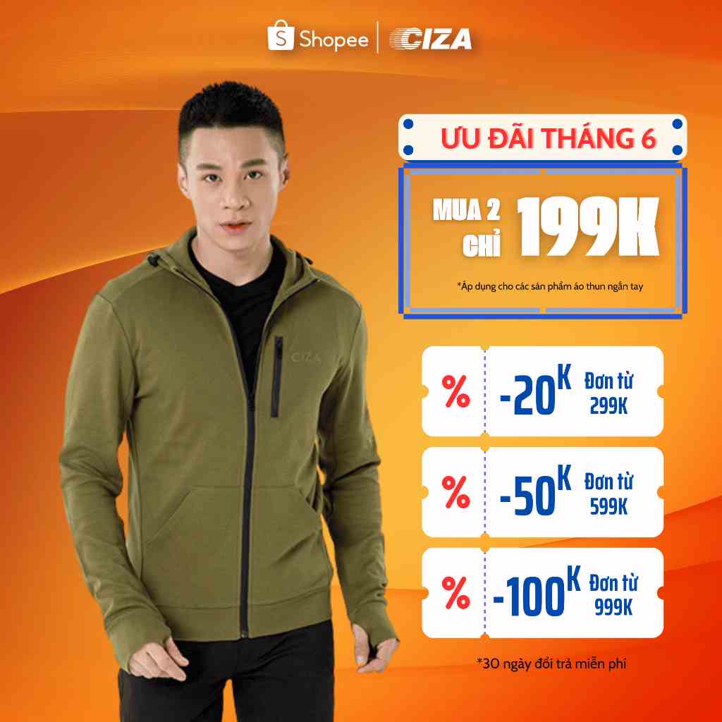 [Mã BMLTB35 giảm đến 35K đơn 99K] Áo khoác chống nắng nam CIZA đa năng biến đổi thành balo cao cấp trẻ trung AKNR02