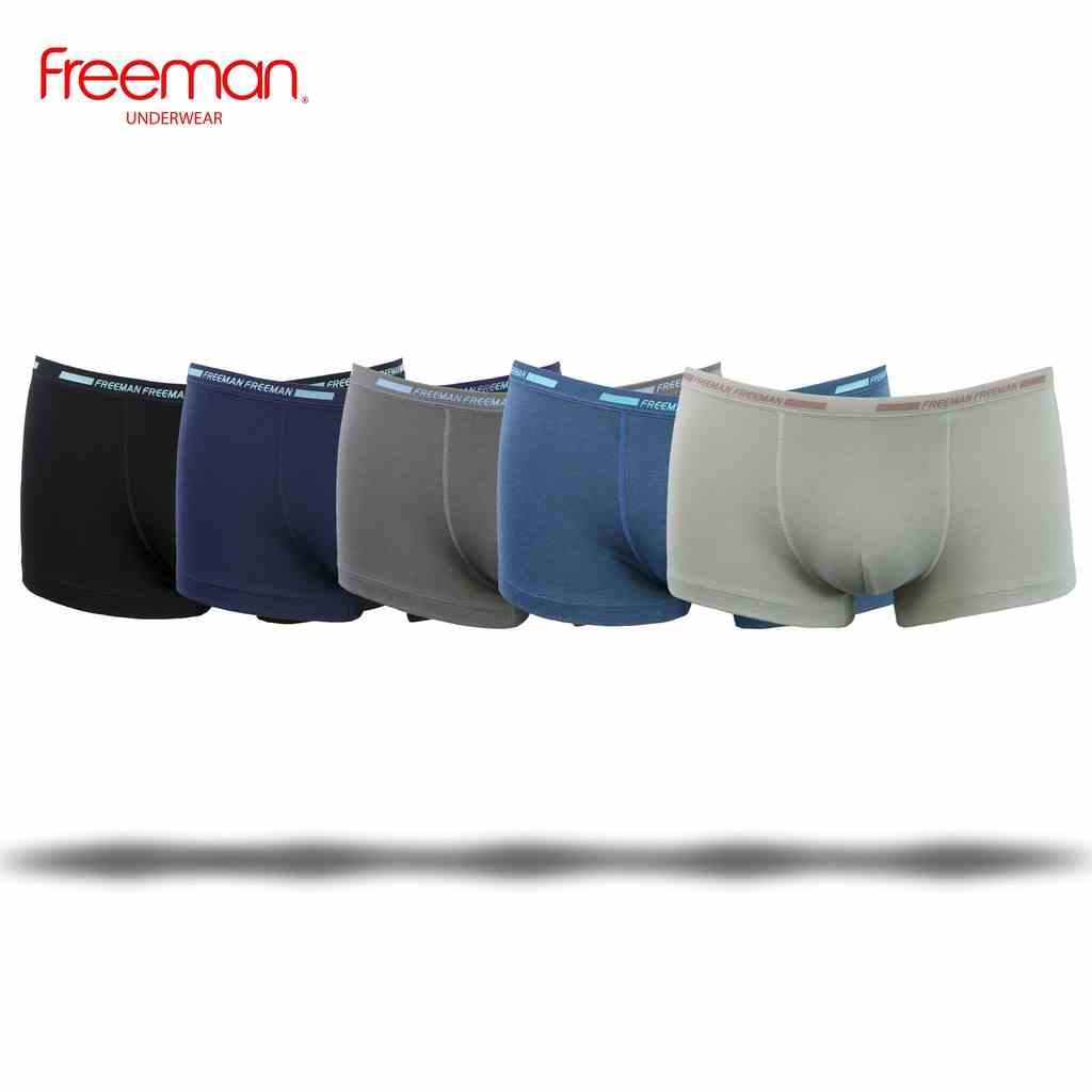 [Mã BMLTA35 giảm đến 35K đơn 99K] Quần lót nam cotton boxer Freeman [Combo 5] BO503