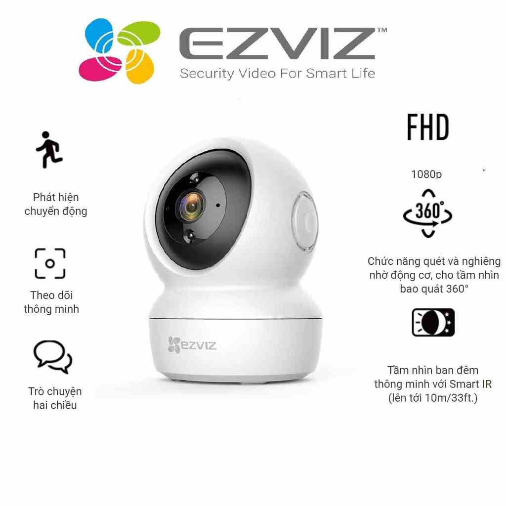 [Mã ELCL7 giảm 7% đơn 300K] Camera Wifi dòng P/T EZVIZ_C6N 1080P - Hàng chính hãng