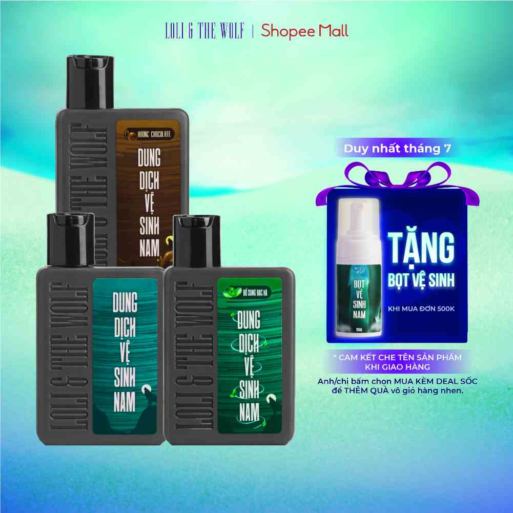 Dung Dịch Vệ Sinh Nam Giới Loli And The Wolf Hương Thơm Nam Tính Khử Mùi Tốt Chai 80ml