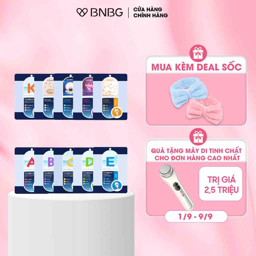 Combo 10 mặt nạ dưỡng da Foodaholic Mask 23g x10