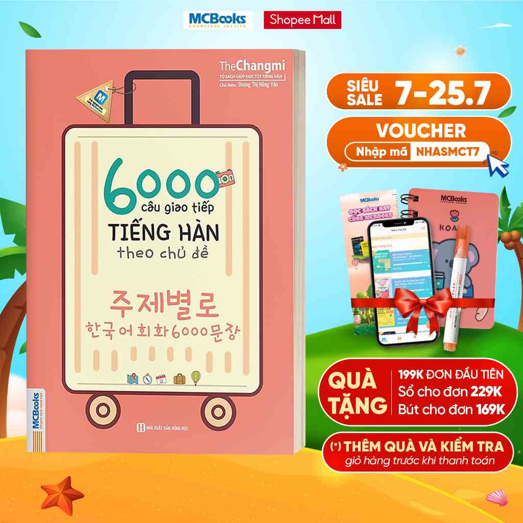 Sách - 6000 Câu Giao Tiếp Tiếng Hàn Theo Chủ Đề Cho Người Mới Bắt Đầu