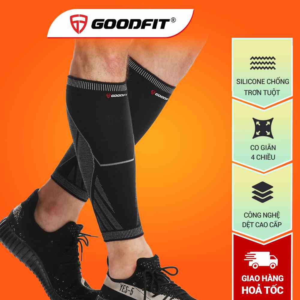 Tất ống chân ôm sát, siêu thấm hút GoodFit GF602C tất bảo vệ ống đồng, bóp bắp chân