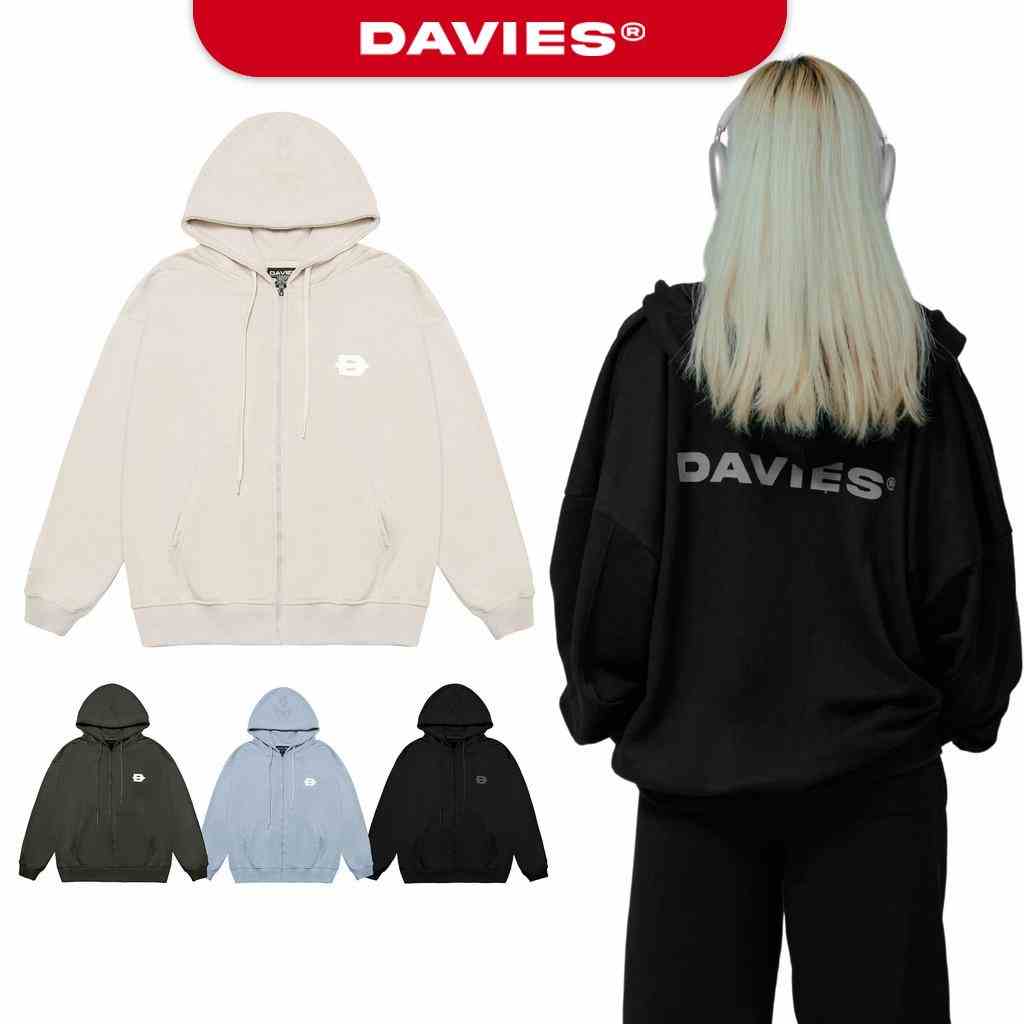 Hoodie zip local brand áo khoác nỉ form rộng D Basic nhiều màu Davies | D25-HD1